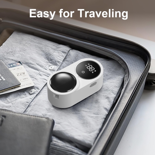 Wall-Mounted Toothbrush Sterilizer,Double UV Intelligent Sterilization Air-Drying Toothbrush Holder with Digital Screen