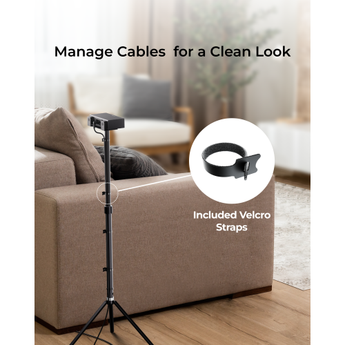 ULTIMEA Steady S80 Adjustable Height Speaker Stands for Nova S80,Easy to Store, Clean Cable Setup