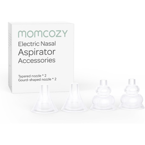 Momcozy Nasal Aspirator Replacement Head 4 Pcs, BPA Free Silicone Nozzle Tip 4 Pcs, for Momcozy Nasal Aspiraor Use Only