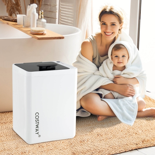 Chauffe-serviettes 23 L de Costway avec grille à arrêt automatique LED, couvertures de minuterie de 15-90 minutes