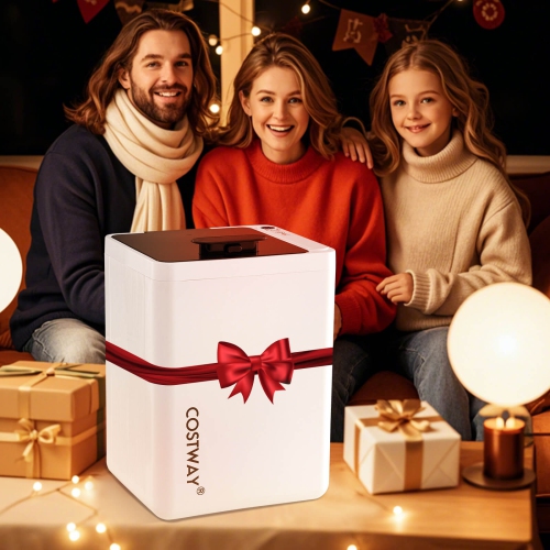 Chauffe-serviettes 23 L de Costway avec grille à arrêt automatique LED, couvertures de minuterie de 15-90 minutes