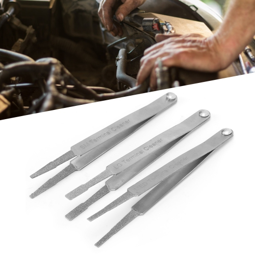 3PCS Terminal Cleaner Set Auto Repairing Hardware Tool for Small Electrical Spade Pin Connector