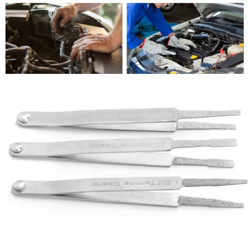 3PCS Terminal Cleaner Set Auto Repairing Hardware Tool for Small Electrical Spade Pin Connector