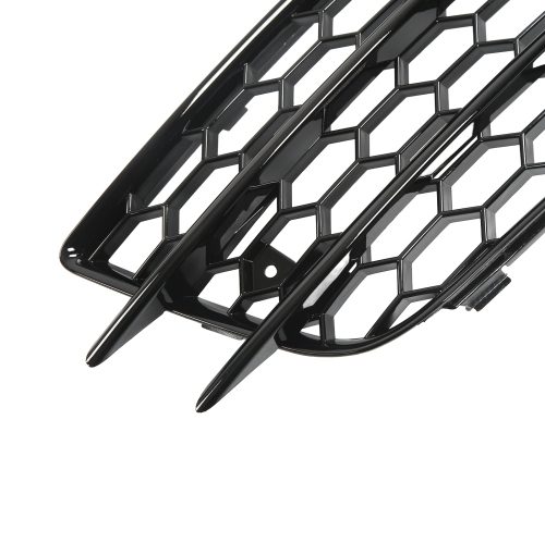 2 Pcs Bumper Fog Light Grille 8K0807681C01C Fog Lamp Cover Trim for A4 B8 S4 Models 2008‑2012