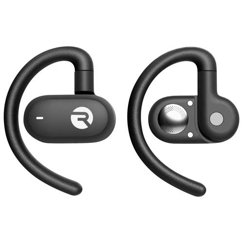Écouteurs boutons 100 % sans fil à isolation sonore ouverts Everyday de Raycon - Noir