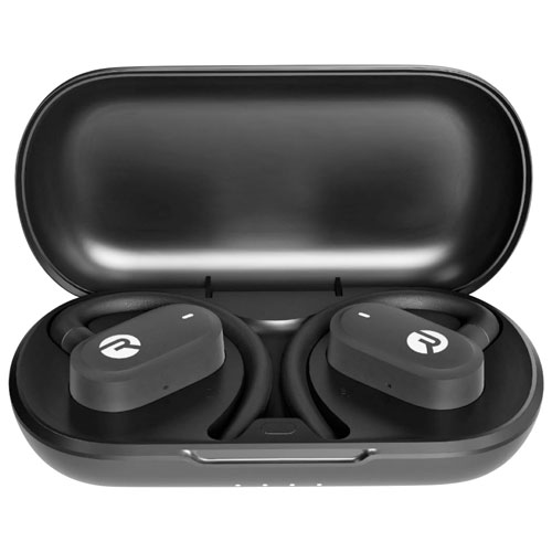 Écouteurs boutons 100 % sans fil à isolation sonore ouverts Everyday de Raycon - Noir