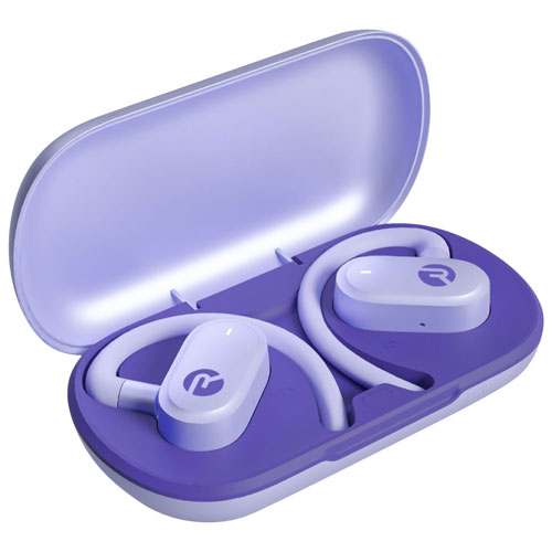 Écouteurs boutons 100 % sans fil ouverts à isolation sonore Everyday de Raycon - Violet