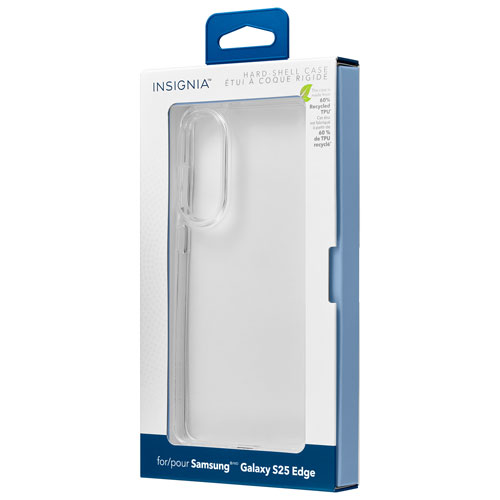 Insignia Fitted Hard Shell Case for Galaxy S25 Edge - Clear