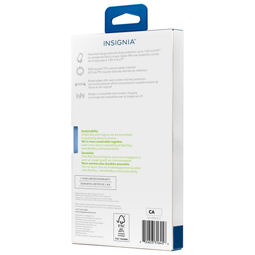 Insignia Fitted Hard Shell Case for Galaxy S25 Edge - Clear