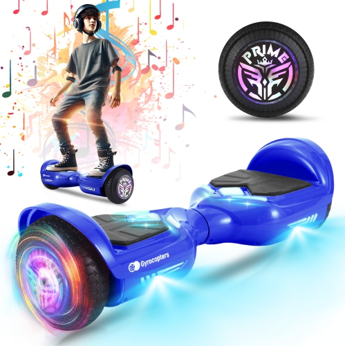 Image 1 of 11.. Gyrocopters Prime All-Terrain Hoverboard | Speed up to 15km/h | 300W Powerful Motor | 6.5” LED wheels | 165 lbs weight capacity | UL2272 certified |