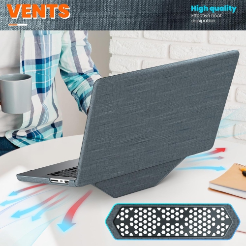 XCRS MacBook Air 13.6 inch Case 2025 2024 2023 2022 Protective Premium Fabric Cover for Air 13”