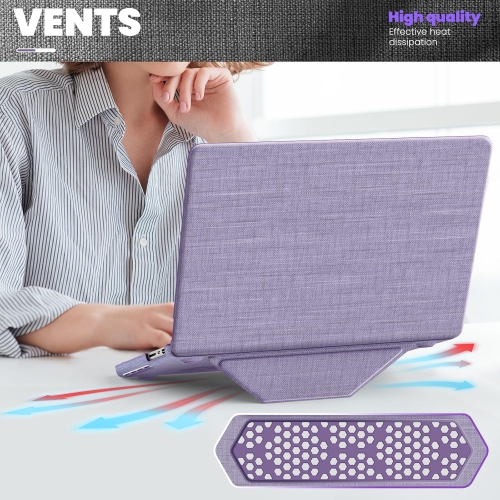 XCRS MacBook Air 13.6 inch Case 2025 2024 2023 2022 Protective Premium Fabric Cover for Air 13”