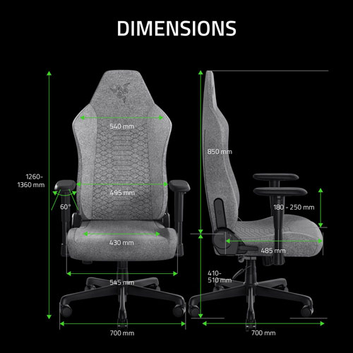 Razer Iskur V2 X Ergonomic Fabric Gaming Chair
