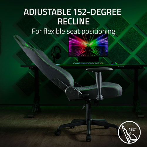 Fauteuil de jeu ergonomique en tissu Iskur V2 X de Razer - Noir