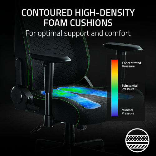 Razer Iskur V2 X Ergonomic Fabric Gaming Chair - Black