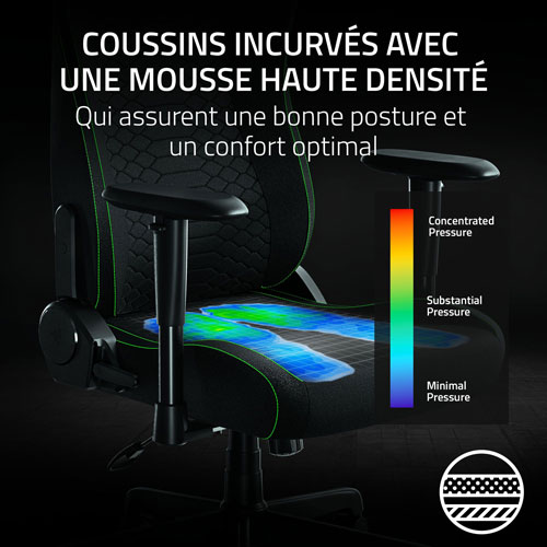 Razer Iskur V2 X Ergonomic Fabric Gaming Chair - Black