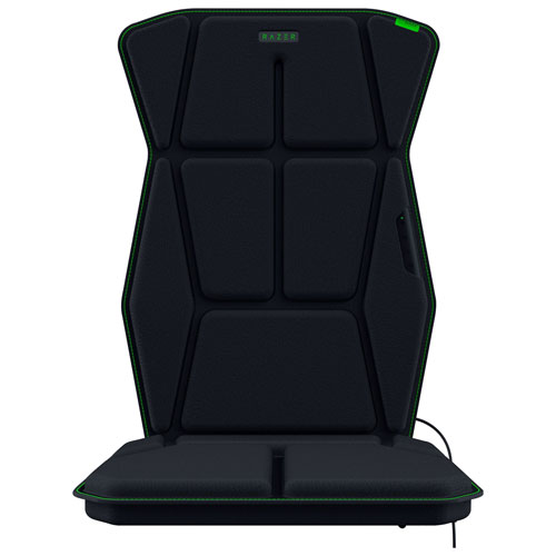 Coussin de fauteuil de jeu à effets haptiques HD Freyja Sensa de Razer - Noir