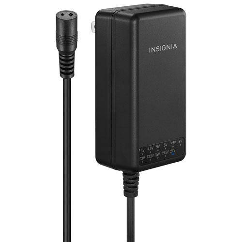 Adaptateur c.a. universel 48 W d'Insignia avec 7 embouts et USB-A (NS-UNI48WAC-C)
