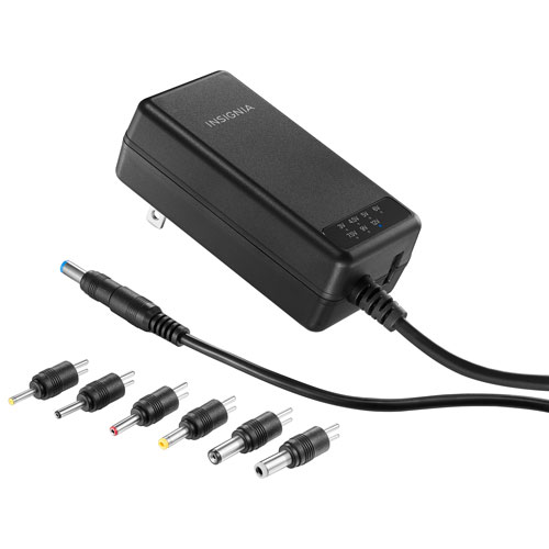 Adaptateur c.a. universel 22,5 W d'Insignia avec 7 embouts et USB-A