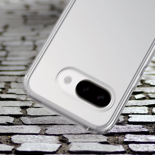 Étui rigide ajusté de Tuff8 pour Pixel 9a - Transparent