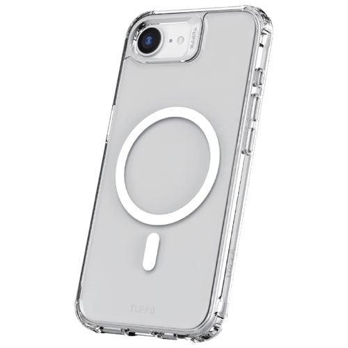 Étui rigide ajusté Mag Rugged de Tuff8 avec MagSafe pour iPhone 16e - Transparent