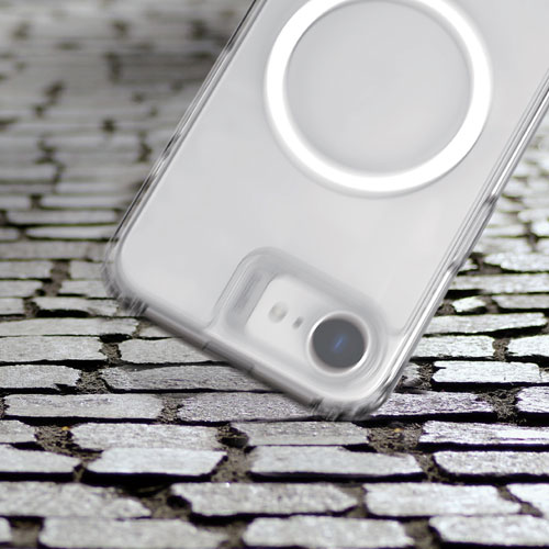 Étui rigide ajusté Mag Rugged de Tuff8 avec MagSafe pour iPhone 16e - Transparent