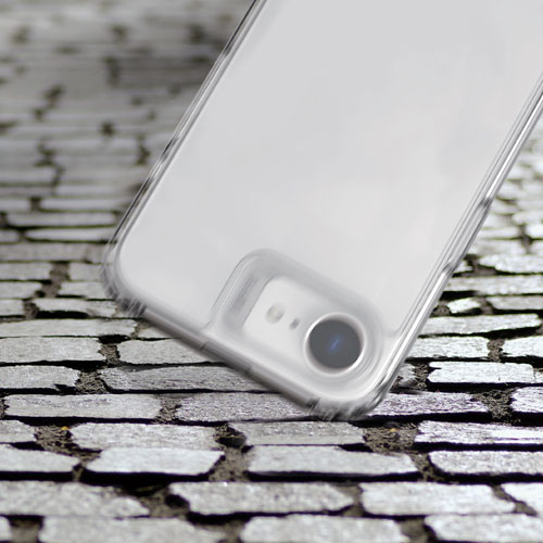 Étui rigide ajusté Rugged de Tuff8 pour iPhone 16e - Transparent