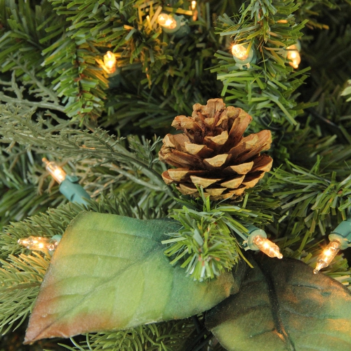 Épinette de Noël illuminée de Green River - 9 pi - Lumières transparentes