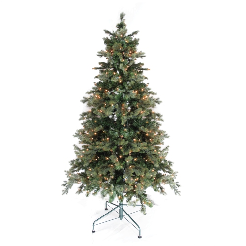 Pre-Lit Medium Savannah Spruce Artificial Christmas Tree - 6' - Clear Lights