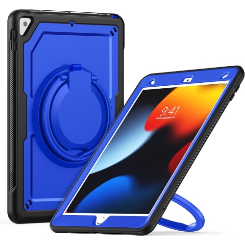 XCRS Heavy Duty Shockproof Cover with Rotating Stand Handle Grip Case for iPad 10.2 inch