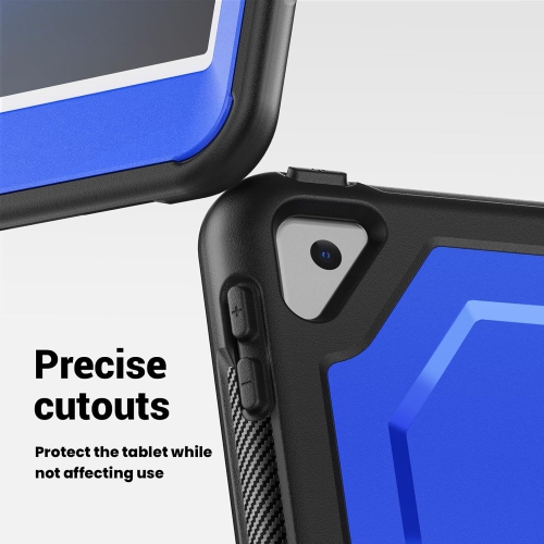 XCRS Heavy Duty Shockproof Cover with Rotating Stand Handle Grip Case for iPad 10.2 inch