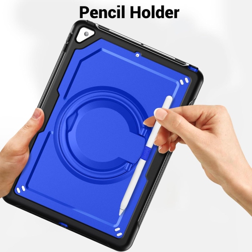 XCRS Heavy Duty Shockproof Cover with Rotating Stand Handle Grip Case for iPad 10.2 inch