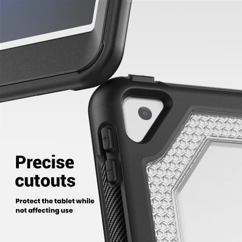 XCRS Heavy Duty Shockproof Cover with Rotating Stand Handle Grip Case for iPad 10.2 inch