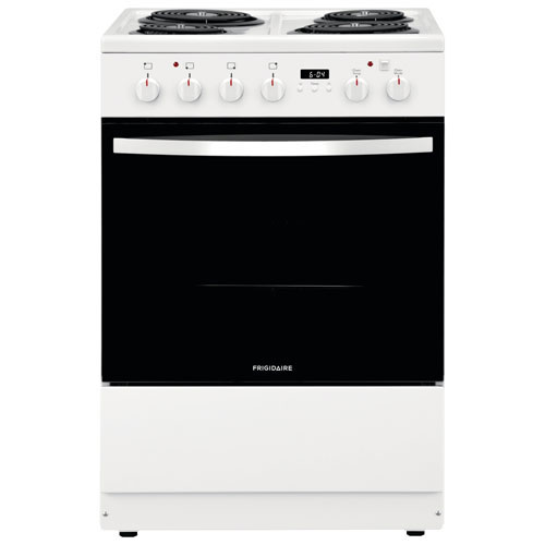 Open Box - Frigidaire 24" 1.9 Cu. Ft. 4-Element Freestanding Electric Range (FCFC241CAW) - White - Scratch & Dent