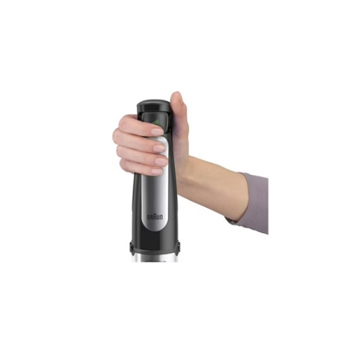Braun MultiQuick Immersion Hand Blender + 1.5-Cup Food Processor, Whisk, Beaker, MQ7025, 500-Watt