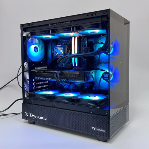 X-Dynamic Gaming PC GeForce RTX 5070-Liquid Cooling- AMD Ryzen7 9700X 8-Core /32GB DDR5 / M.2 1TB SSD/ 850w 80+ Gold PSU/ Win11 PRO - AI & VR Ready