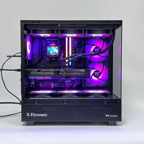 X-Dynamic Gaming PC GeForce RTX 5070-Liquid Cooling- AMD Ryzen7 9700X 8-Core /32GB DDR5 / M.2 1TB SSD/ 850w 80+ Gold PSU/ Win11 PRO - AI & VR Ready