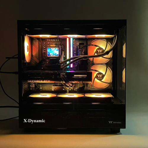X-Dynamic Gaming PC GeForce RTX 5070-Liquid Cooling- AMD Ryzen7 9700X 8-Core /32GB DDR5 / M.2 1TB SSD/ 850w 80+ Gold PSU/ Win11 PRO - AI & VR Ready
