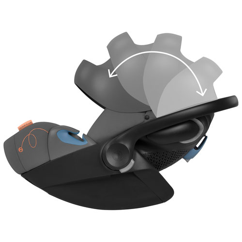 Siège d'auto pour bébé orienté vers l'arrière Cloud G Lux Comfort Extend de Cybex - Gris lave