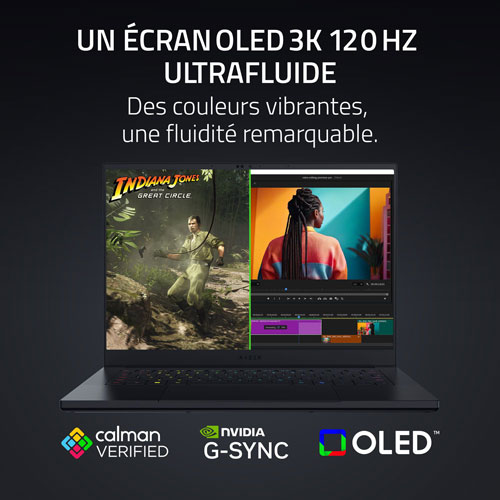 Portable de jeu Copilot+ PC de 14 po Blade de Razer - Noir