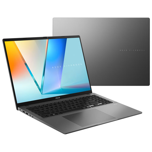 Portable Vivobook S16 de 16 po d'ASUS - Gris mat (Core Ultra 5 225H d'Intel/RAM 16 Go/SSD 1 To)