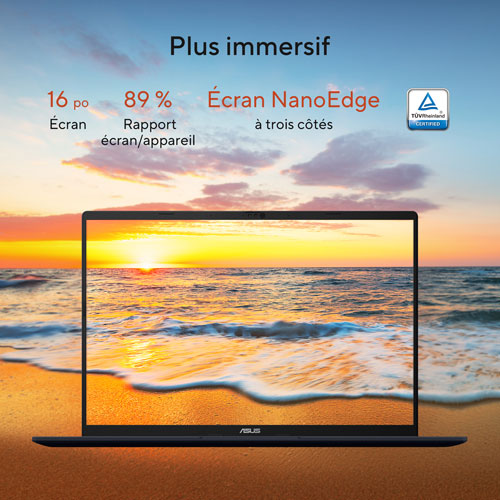 Portable Vivobook de 16 po d'ASUS - Bleu calme