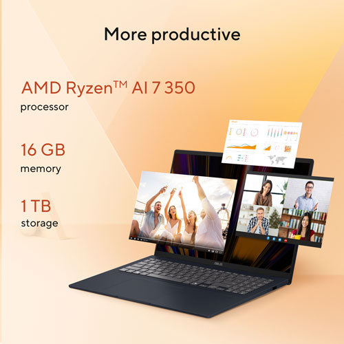 Portable Vivobook de 16 po d'ASUS - Bleu calme