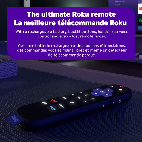 Roku Ultra 2024 | The Ultimate Streaming Player - 4K Streaming Device with HDR10+, Bluetooth & Wi-Fi 6 - Rechargeable Voice Remote Pro with Backlit