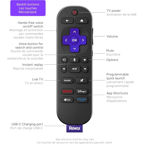 Roku Ultra 2024 | The Ultimate Streaming Player - 4K Streaming Device with HDR10+, Bluetooth & Wi-Fi 6 - Rechargeable Voice Remote Pro with Backlit
