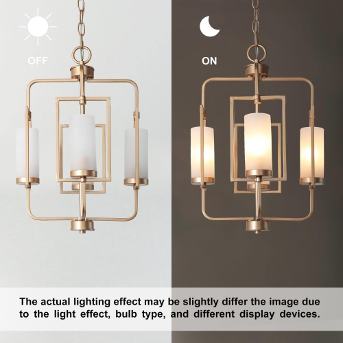4 -Light Matte Gold Modern/contemporary For Use in Bedrooms, Dining Rooms, Foyers, Kitchens, Living Rooms Chandelier