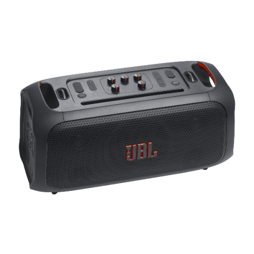 Open Box - JBL PartyBox On-the-Go Essential Portable Party Speaker with Built-in Lights and Wireless Mic