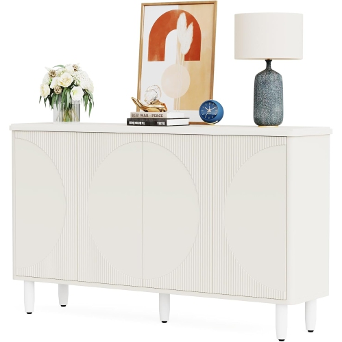 Tribesigns Buffet Cabinet Sideboard with Storage, 59.4-Inch Storage Cabinet Modern Sideboard Buffet Table