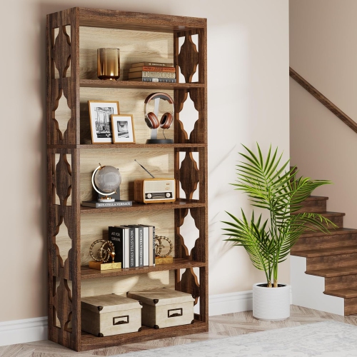 Tribesigns 6-Tier Bookcase, 70-Inch Tall Freestanding Bookshelf with Storage Shelves
