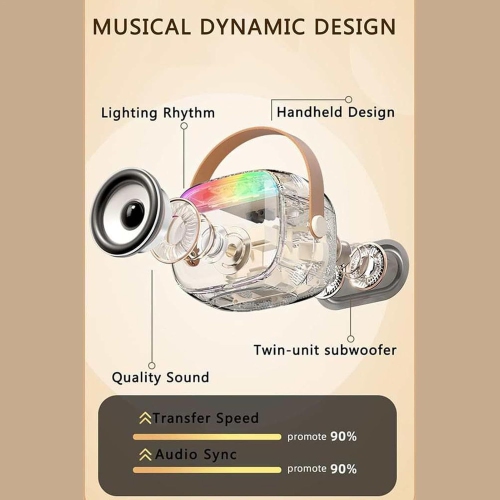 Mini Karaoke Machine for Kids Adults, Portable Karaoke Machine,Bluetooth Speaker with 2 Wireless Microphones and LED Lights, Birthday Gifts for Girls